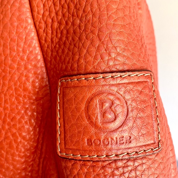 Bogner orange leather Bag and Wallet. - Picture 9 of 16